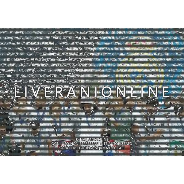UEFA Champions League 2017/2018 Finale Kiev (Ucraina) - 26.05.2018 Real Madrid-Liverpool Nella Foto:Marcelo con la coppa /Ph.Vitez-Ag. Aldo Liverani