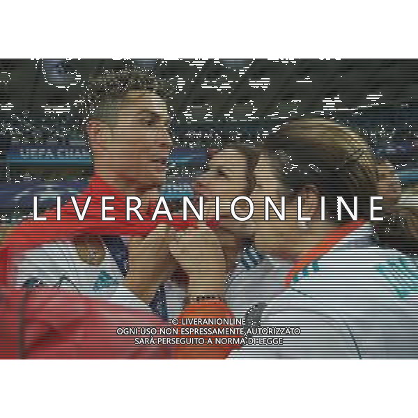 UEFA Champions League 2017/2018 Finale Kiev (Ucraina) - 26.05.2018 Real Madrid-Liverpool Nella Foto:Ronaldo Cristiano con la famiglia /Ph.Vitez-Ag. Aldo Liverani