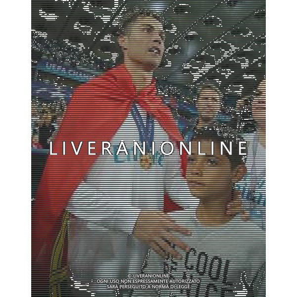UEFA Champions League 2017/2018 Finale Kiev (Ucraina) - 26.05.2018 Real Madrid-Liverpool Nella Foto:Ronaldo Cristiano con la famiglia /Ph.Vitez-Ag. Aldo Liverani