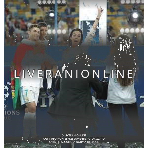 UEFA Champions League 2017/2018 Finale Kiev (Ucraina) - 26.05.2018 Real Madrid-Liverpool Nella Foto:Ronaldo Cristiano Georgina Rodriguez e il figlio /Ph.Vitez-Ag. Aldo Liverani