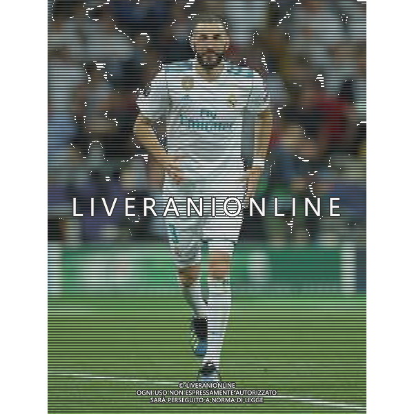 UEFA Champions League 2017/2018 Finale Kiev (Ucraina) - 26.05.2018 Real Madrid-Liverpool Nella Foto:Benzema karim festeggia /Ph.Vitez-Ag. Aldo Liverani