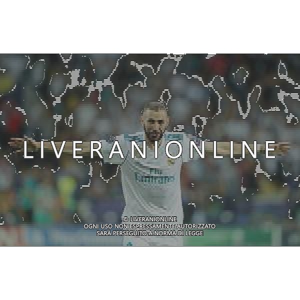 UEFA Champions League 2017/2018 Finale Kiev (Ucraina) - 26.05.2018 Real Madrid-Liverpool Nella Foto:Benzema karim festeggia /Ph.Vitez-Ag. Aldo Liverani
