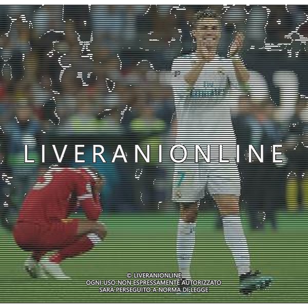 UEFA Champions League 2017/2018 Finale Kiev (Ucraina) - 26.05.2018 Real Madrid-Liverpool Nella Foto:Ronaldo Cristiano festeggia /Ph.Vitez-Ag. Aldo Liverani