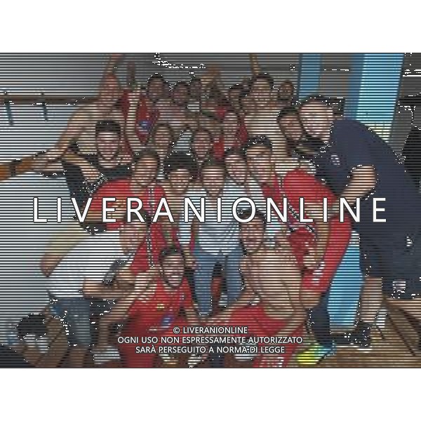 27-05-2018 IMOLA - foto di squadra dopo la partita neglii spogliatoi Imolese Calcio-Forli 1-0 gol di alessandro garattoni play off serie D FOTO GIANNI SANNA-AG ALDO LIVERANI SAS