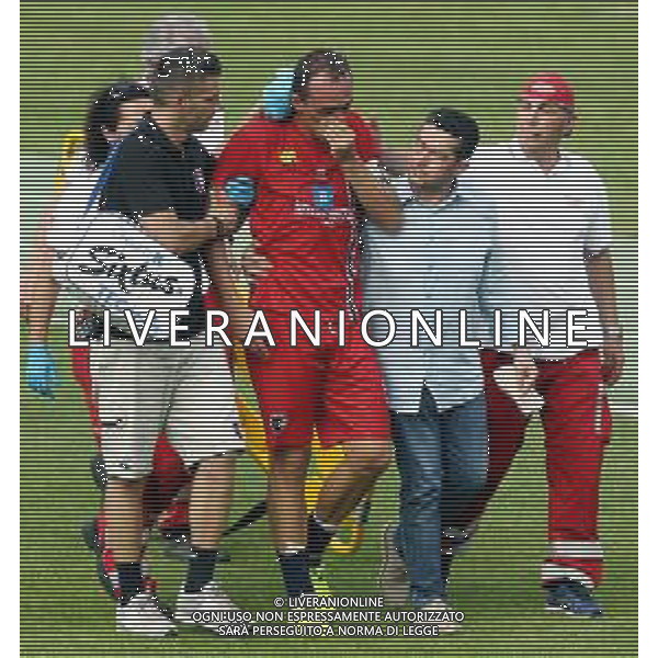 27-05-2018 IMOLA - GUSTAVO FERRETTI SOCCORSO PRIMA DI ANDARE IN OSPEDALE Imolese Calcio-Forli 1-0 gol di alessandro garattoni play off serie D FOTO GIANNI SANNA-AG ALDO LIVERANI SAS