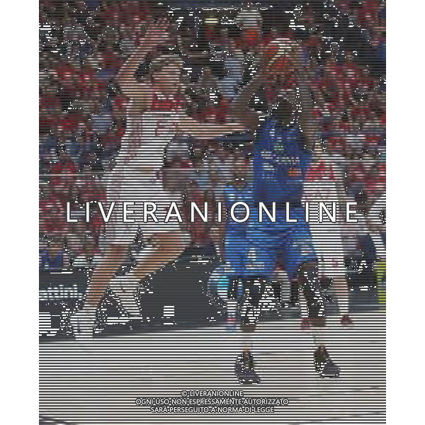 Dario Hunt, Armani Milano vs Germani basket Brescia gara 2, Milano 26 maggio 2018. Ph Fotolive Filippo Venezia / AGENZIA ALDO LIVERANI SAS - Armani Milano vs Germani basket Brescia gara 2, Milano 26 maggio 2018