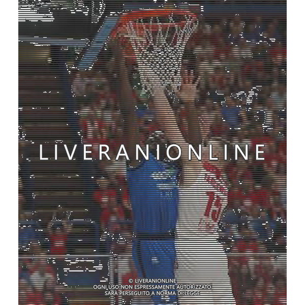 Dario Hunt, Armani Milano vs Germani basket Brescia gara 2, Milano 26 maggio 2018. Ph Fotolive Filippo Venezia / AGENZIA ALDO LIVERANI SAS - Armani Milano vs Germani basket Brescia gara 2, Milano 26 maggio 2018