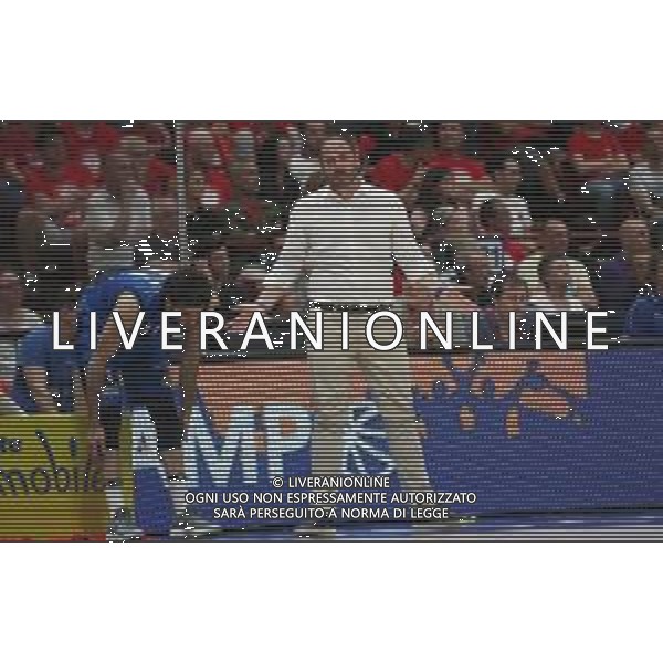 Andrea Diana coach Germani Basket Brescia, Armani Milano vs Germani basket Brescia gara 2, Milano 26 maggio 2018. Ph Fotolive Filippo Venezia / AGENZIA ALDO LIVERANI SAS - Armani Milano vs Germani basket Brescia gara 2, Milano 26 maggio 2018