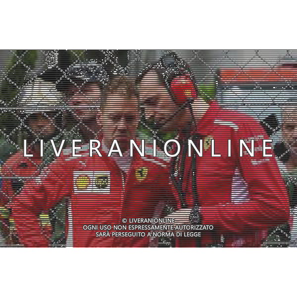Sebastian Vettel (GER) Ferrari on the grid. 27.05.2018. Formula 1 World Championship, Rd 6, Monaco Grand Prix, Monte Carlo, Monaco, Race Day. / AGENZIA ALDO LIVERANI SAS - ITALY ONLY EDITORIAL USE ONLY - Formula 1 World Championship, Rd 6, Monaco Grand Prix, Monte Carlo, Monaco 2018