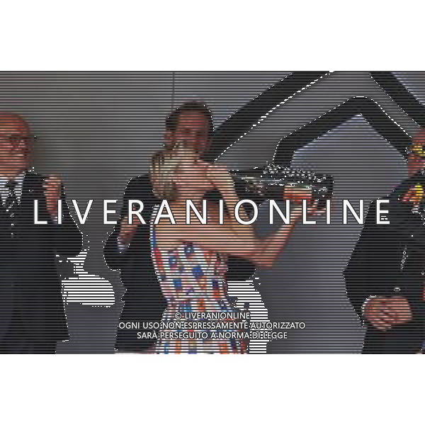 Princess Charlene of Monaco celebrates on the podium. 27.05.2018. Formula 1 World Championship, Rd 6, Monaco Grand Prix, Monte Carlo, Monaco, Race Day. / AGENZIA ALDO LIVERANI SAS - ITALY ONLY EDITORIAL USE ONLY - Formula 1 World Championship, Rd 6, Monaco Grand Prix, Monte Carlo, Monaco 2018