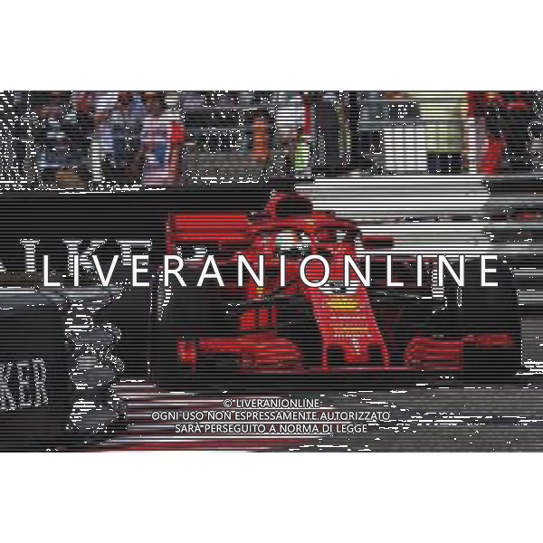 Sebastian Vettel (GER) Ferrari SF71H. 27.05.2018. Formula 1 World Championship, Rd 6, Monaco Grand Prix, Monte Carlo, Monaco, Race Day. / AGENZIA ALDO LIVERANI SAS - ITALY ONLY EDITORIAL USE ONLY - Formula 1 World Championship, Rd 6, Monaco Grand Prix, Monte Carlo, Monaco 2018