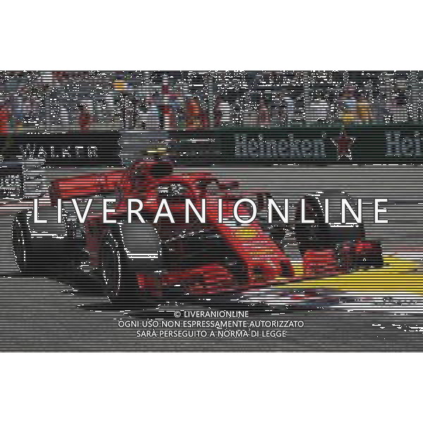 Kimi Raikkonen (FIN) Ferrari SF71H. 27.05.2018. Formula 1 World Championship, Rd 6, Monaco Grand Prix, Monte Carlo, Monaco, Race Day. / AGENZIA ALDO LIVERANI SAS - ITALY ONLY EDITORIAL USE ONLY - Formula 1 World Championship, Rd 6, Monaco Grand Prix, Monte Carlo, Monaco 2018