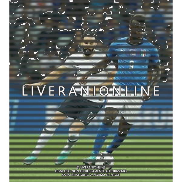 Amichevole Nizza (Francia) - 01.06.2018 Francia-Italia Nella Foto: mario balotelli e Adil Rami /Ph.Vitez-Ag. Aldo Liverani