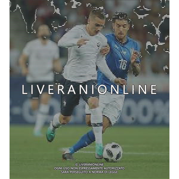 Amichevole Nizza (Francia) - 01.06.2018 Francia-Italia Nella Foto: Antoine Griezmann e lorenzo pellegrini /Ph.Vitez-Ag. Aldo Liverani