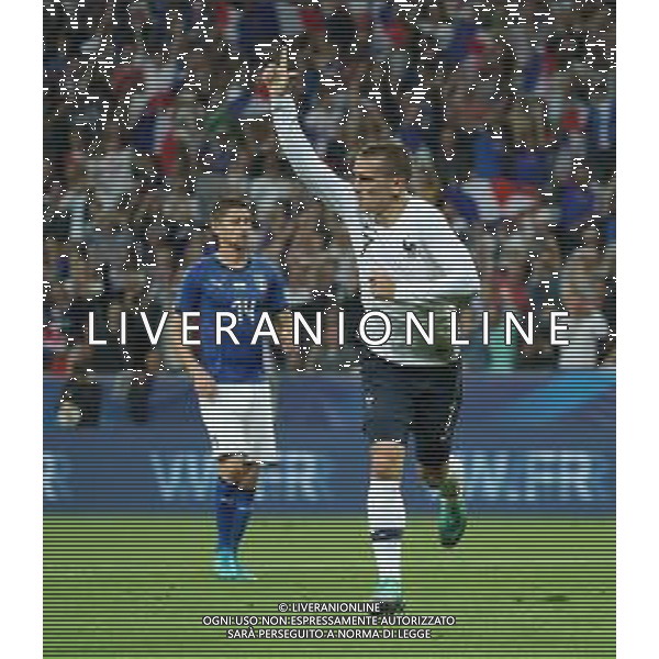 Amichevole Nizza (Francia) - 01.06.2018 Francia-Italia Nella Foto: esultanza dopo il gol di Antoine Griezmann /Ph.Vitez-Ag. Aldo Liverani