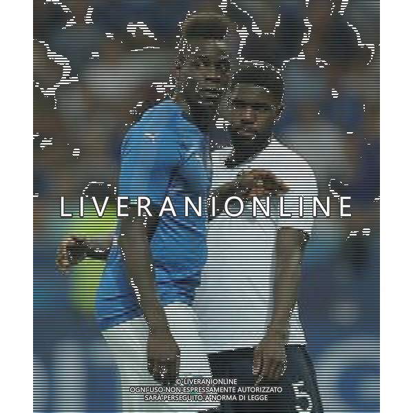 Amichevole Nizza (Francia) - 01.06.2018 Francia-Italia Nella Foto: mario balotelli e Samuel Umtiti /Ph.Vitez-Ag. Aldo Liverani