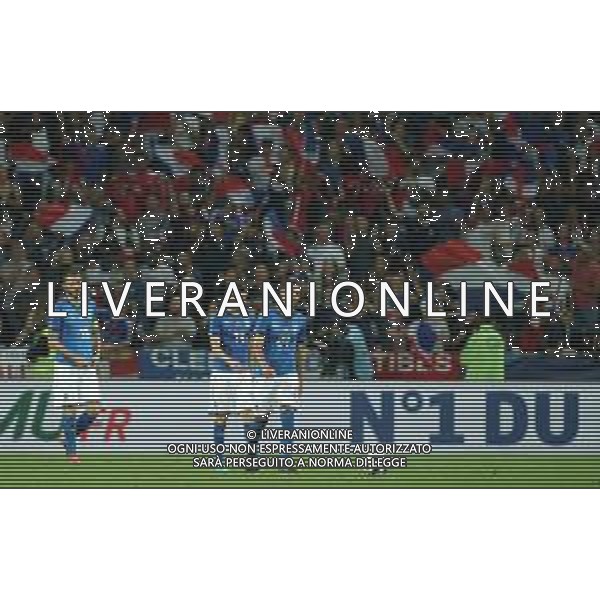 Amichevole Nizza (Francia) - 01.06.2018 Francia-Italia Nella Foto:delusione italia Rolando Mandragora, jorginho e leonardo bonucci /Ph.Vitez-Ag. Aldo Liverani