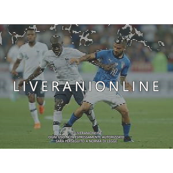 Amichevole Nizza (Francia) - 01.06.2018 Francia-Italia Nella Foto: N\'Golo Kante\' e lorenzo insigne /Ph.Vitez-Ag. Aldo Liverani