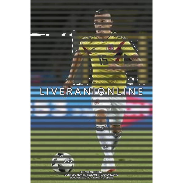Uribe Mateus during international friendly soccer match Egypt vs Colombia at Stadio di Bergamo, Italy, 02 june 2018. AG ALDO LIVERANI SAS