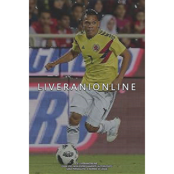 Carlos Bacca during international friendly soccer match Egypt vs Colombia at Stadio di Bergamo, Italy, 02 june 2018. AG ALDO LIVERANI SAS