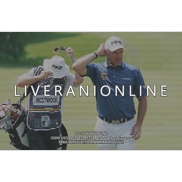 Sport Golf Soiano del Lago, 75° Open d\'Italia, Lee Westwood, 3 Giugno, 2018. Fotolive/Felice Calabro\'/ AGENZIA ALDO LIVERANI SAS - Il 75mo Open d\'Italia al Gardagolf Country Club, circolo di Soiano del Lago (Brescia) 2018