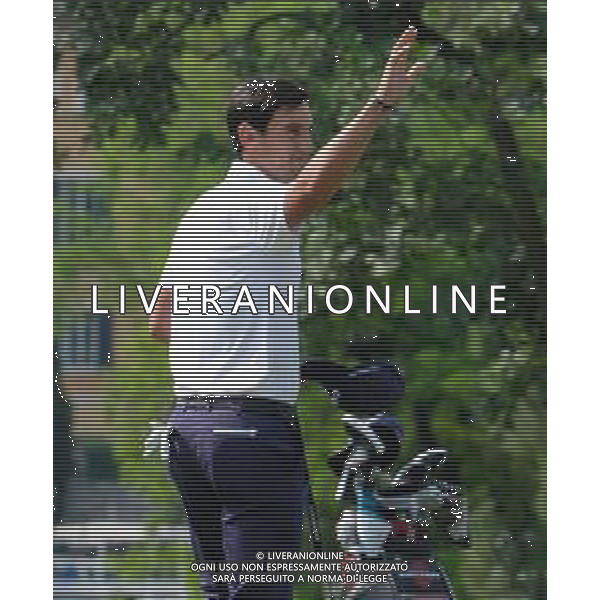 Matteo Manassero , 75 Open d\'Italia, Soiano del Lago 3 giugno 2018. Ph Filippo Venezia/ Filippo Venezia/ AGENZIA ALDO LIVERANI SAS - Il 75mo Open d\'Italia al Gardagolf Country Club, circolo di Soiano del Lago (Brescia) 2018