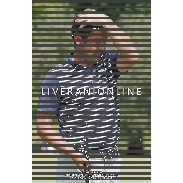 Sport Golf Soiano del Lago, 75° Open d\'Italia, Robert Rock, 3 Giugno, 2018. Fotolive/Felice Calabro\'/ AGENZIA ALDO LIVERANI SAS - Il 75mo Open d\'Italia al Gardagolf Country Club, circolo di Soiano del Lago (Brescia) 2018
