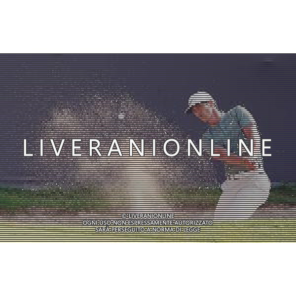 Sport Golf Soiano del Lago, 75° Open d\'Italia, il vincitore Thorbjorn Olesen, 3 Giugno, 2018. Fotolive/Felice Calabro\'/ AGENZIA ALDO LIVERANI SAS - Il 75mo Open d\'Italia al Gardagolf Country Club, circolo di Soiano del Lago (Brescia) 2018