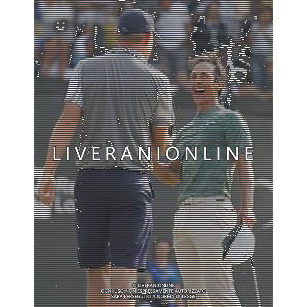 Sport Golf Soiano del Lago, 75° Open d\'Italia, il vincitore Thorbjorn Olesen, 3 Giugno, 2018. Fotolive/Felice Calabro\'/ AGENZIA ALDO LIVERANI SAS - Il 75mo Open d\'Italia al Gardagolf Country Club, circolo di Soiano del Lago (Brescia) 2018