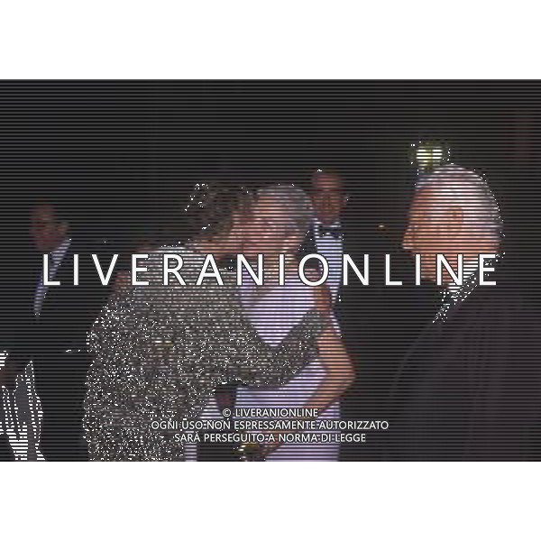 MARIA PIA FANFANI, scrittrice e volontaria della Croce Rossa Italiana - RETROSPETTIVA nella foto a Venezia nel 1987 e Gianni Agnelli con la moglie Marella ©ARCHIVIO / AGENZIA ALDO LIVERANI SAS