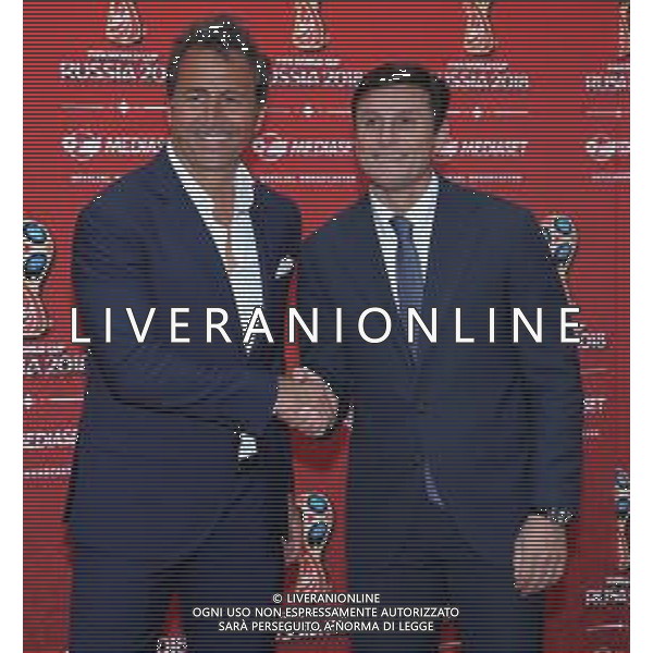 Conferenza Stampa dell\'offerta Mediaset per Russia 2018 Milano - 07.06.2018 Nella Foto: Riccardo Ferri e Javier Zanetti /Ph.Vitez-Ag. Aldo Liverani