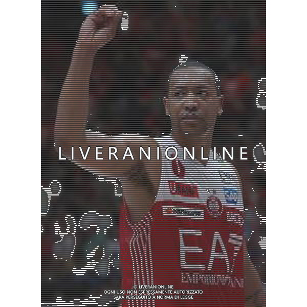 LBA Lega Basket Serie A 2017/2018 Playoff Finale Gara 2 Milano - 07.06.2018 EA7 Emporio Armani-Dolomiti Energia Trentino Nella Foto:Goudelock Andrew esulta /Ph.Vitez-Ag. Aldo Liverani