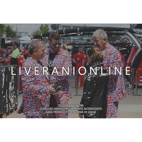 Fans in Union Jack flag suits. 07.06.2018. Formula 1 World Championship, Rd 7, Canadian Grand Prix, Montreal, Canada, Preparation Day. / AGENZIA ALDO LIVERANI SAS - ITALY ONLY EDITORIAL USE ONLY