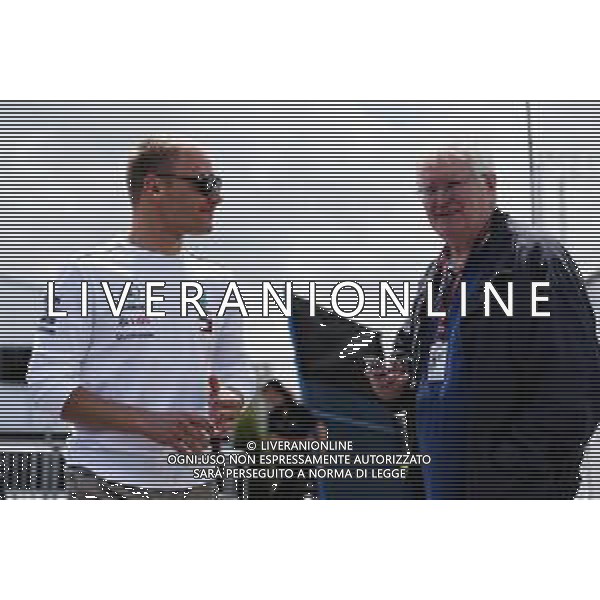 (L to R): Valtteri Bottas (FIN) Mercedes AMG F1 with Heikki Kulta (FIN) Journalist. 07.06.2018. Formula 1 World Championship, Rd 7, Canadian Grand Prix, Montreal, Canada, Preparation Day. / AGENZIA ALDO LIVERANI SAS - ITALY ONLY EDITORIAL USE ONLY