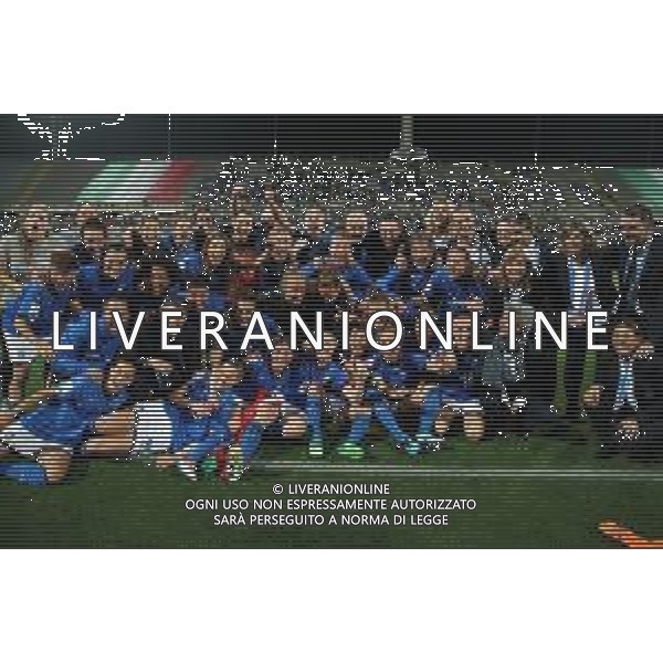 FIFA Women\'s World Cup France 2019 - Qualify Group F Firenze - 08.06.2018 Italia-Portogallo Nella Foto: esultanza e la gioia delle giocatrici italiane a fine gara con michele uva e alessandro costacurta /Ph.Vitez-Ag. Aldo Liverani