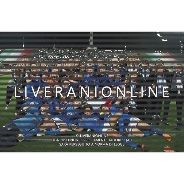 FIFA Womens\'s World Cup France 2019 - Qualify Group F Firenze - 08.06.2018 Italia-Portogallo Nella Foto:Le giocatrici italiani festeggiano /Ph.Vitez-Ag. Aldo Liverani
