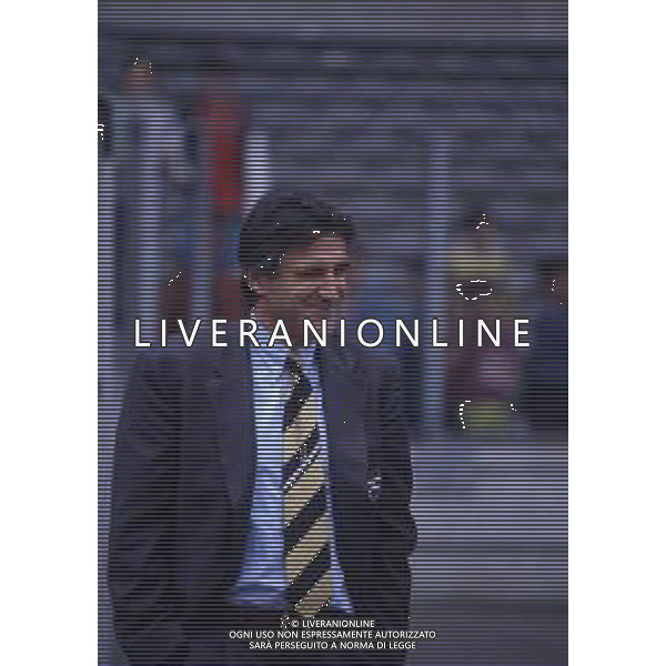 RETROSPETTIVA SERGIO SANTARINI CALCIATORE E ALLENATORE NELLA FOTO SERGIO SANTARINI ALLENATORE SAMPDORIA AG ALDO LIVERANI SAS