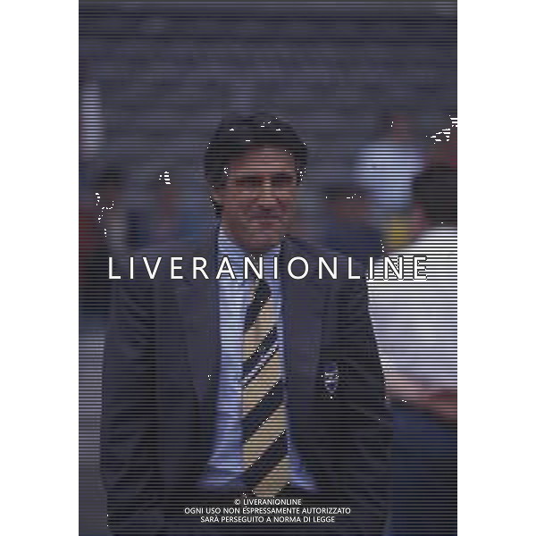 RETROSPETTIVA SERGIO SANTARINI CALCIATORE E ALLENATORE NELLA FOTO SERGIO SANTARINI ALLENATORE SAMPDORIA AG ALDO LIVERANI SAS