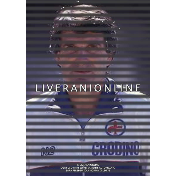 RETROSPETTIVA SERGIO SANTARINI CALCIATORE E ALLENATORE NELLA FOTO SERGIO SANTARINI ALLENATORE FIORENTINA AG ALDO LIVERANI SAS