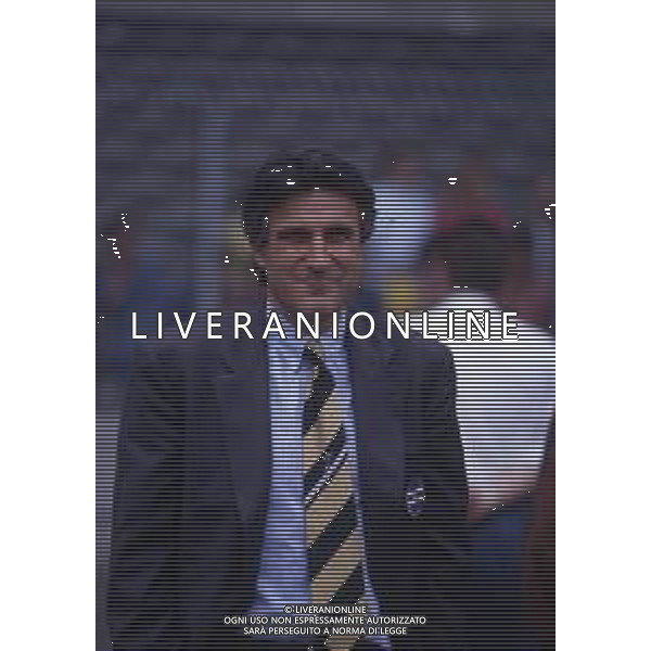 RETROSPETTIVA SERGIO SANTARINI CALCIATORE E ALLENATORE NELLA FOTO SERGIO SANTARINI ALLENATORE SAMPDORIA AG ALDO LIVERANI SAS