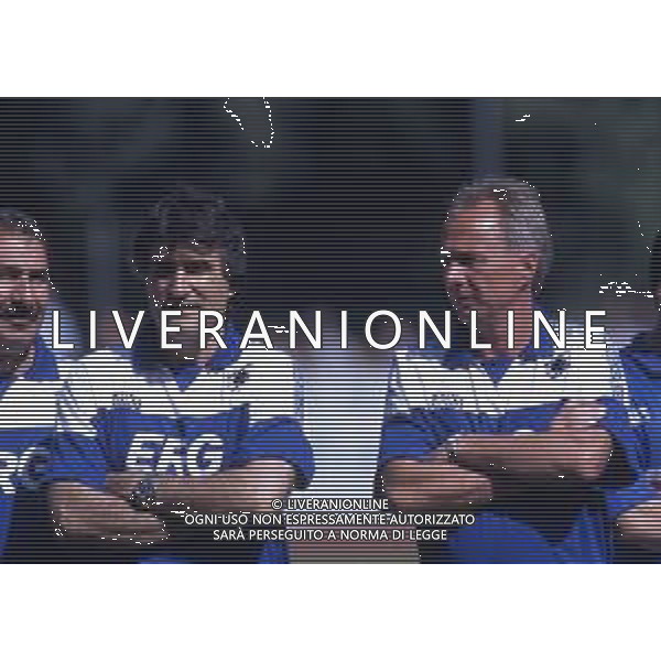 RETROSPETTIVA SERGIO SANTARINI CALCIATORE E ALLENATORE NELLA FOTO SERGIO SANTARINI CON SVEN GORAN ERIKSSON AG ALDO LIVERANI SAS