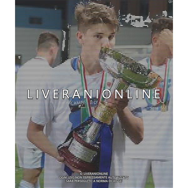 Fase Finale Campionato Primavera TIM 2017/2018 Trofeo Giacinto Facchetti Finale Reggio Emilia - 09.06.2018 Fiorentina-Inter Nella Foto:Facundo Colidio con la coppa /Ph.Vitez-Ag. Aldo Liverani