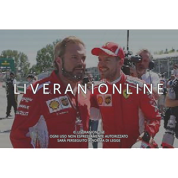 Pole for Sebastian Vettel (GER) Ferrari SF71H. 09.06.2018. Formula 1 World Championship, Rd 7, Canadian Grand Prix, Montreal, Canada, Qualifying Day. AG ALDO LIVERANI SAS-ONLY ITALY