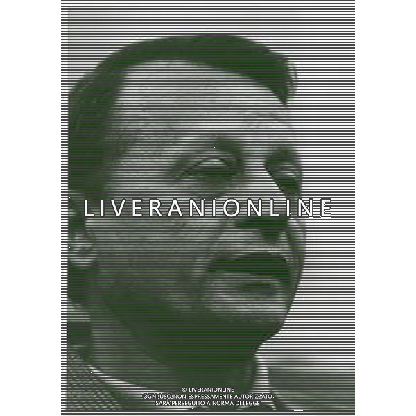 Stefano Delle Chiaie, vero cognome Delle Chiaje, è un politico italiano. Noto esponente della destra radicale e della destra spiritualista in seno al Movimento Sociale Italiano, poi fondatore di Avanguardia Nazionale. NELLA FOTO STEFANO DELLE CHIAIE AL PROCESSO DELLA STRAGE DI BRESCIA 1987 AG ALDO LIVERANI SAS