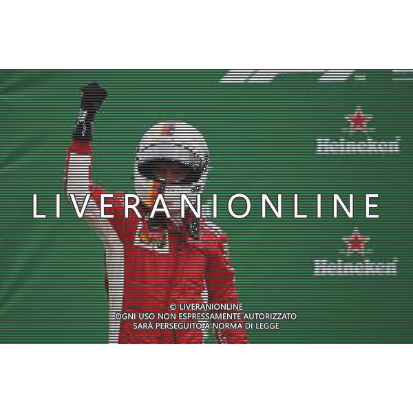 Race winner Sebastian Vettel (GER) Ferrari celebrates in parc ferme. 10.06.2018. Formula 1 World Championship, Rd 7, Canadian Grand Prix, Montreal, Canada, Race Day. / AGENZIA ALDO LIVERANI SAS - italy only editorial use only
