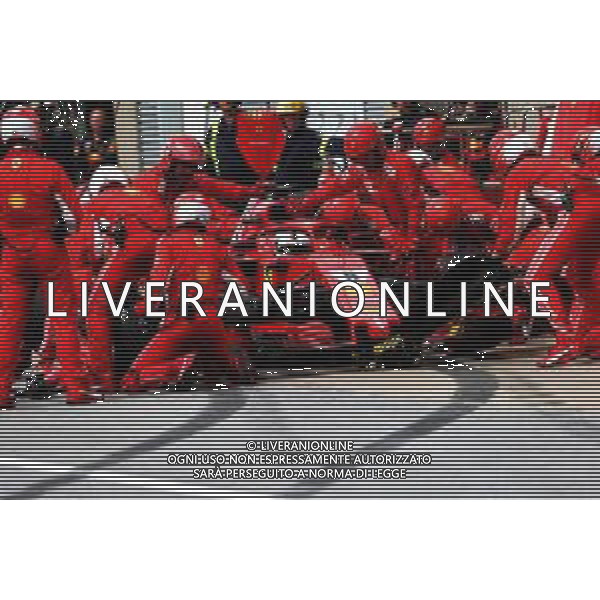 Sebastian Vettel (GER) Ferrari SF71H makes a pit stop. 10.06.2018. Formula 1 World Championship, Rd 7, Canadian Grand Prix, Montreal, Canada, Race Day. AG ALDO LIVERANI SAS-ONLY ITALY