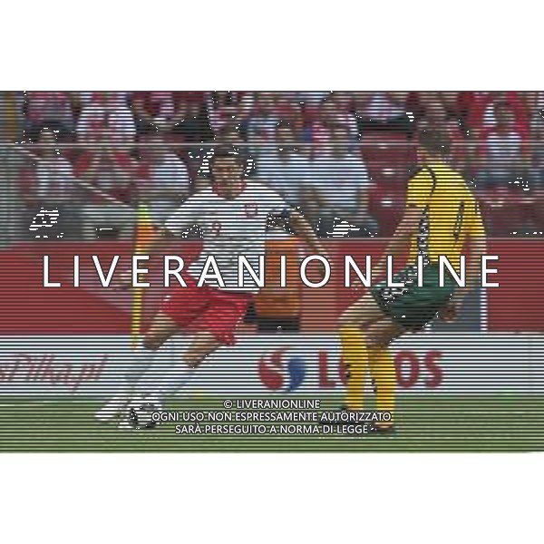 WARSZAWA 12.06.2018 SPORT PILKA NOZNA FOOTBALL MIEDZYNARODOWY MECZ TOWARZYSKI INTERNATIONAL FRIENDLY FOOTBALL MATCH POLSKA - LITWA POLAND - LITHUANIA NZ. ROBERT LEWANDOWSKI (POL) FOT. MICHAL CHWIEDUK / FOKUSMEDIA.COM.PL / NEWSPIX.PL --- Newspix.pl AG ALDO LIVERANI SAS ONLY ITALY