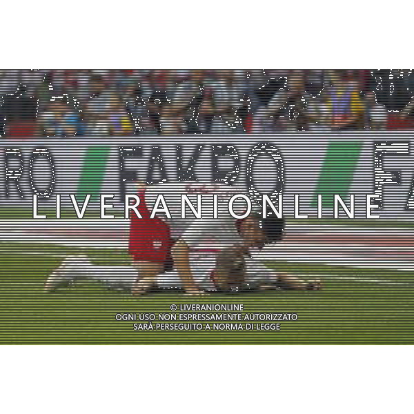 WARSZAWA 12.06.2018 SPORT PILKA NOZNA FOOTBALL MIEDZYNARODOWY MECZ TOWARZYSKI INTERNATIONAL FRIENDLY FOOTBALL MATCH POLSKA - LITWA POLAND - LITHUANIA NZ. DAWID KOWNACKI (POL) JAKUB BLASZCZYKOWSKI (POL) RADOSC FOT. MICHAL CHWIEDUK / FOKUSMEDIA.COM.PL / NEWSPIX.PL --- Newspix.pl AG ALDO LIVERANI SAS ONLY ITALY