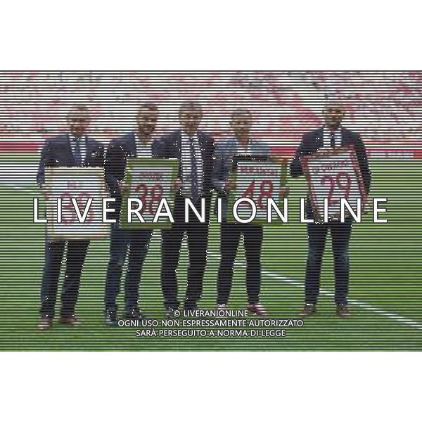 Warszawa , Stadion Narodowy 12.06.2018 Sport , Pilka nozna Reprezentacja , Kadra , mecz towarzyski Polska - Litwa NZ pozegnanie z reprezentacja zakonczenie kariery Sebastian Mila Pawel Brozek prezes PZPN Zbigniew Boniek Rafal Murawski Arkadiusz Glowacki FOT Michal Nowak / Newspix.pl Warsaw , National Stadium 12.06.2018 Sport , Football National Teams , Friendly game Poland - Lithuania photo by Michal Nowak / Newspix.pl --- Newspix.pl AG ALDO LIVERANI SAS ONLY ITALY