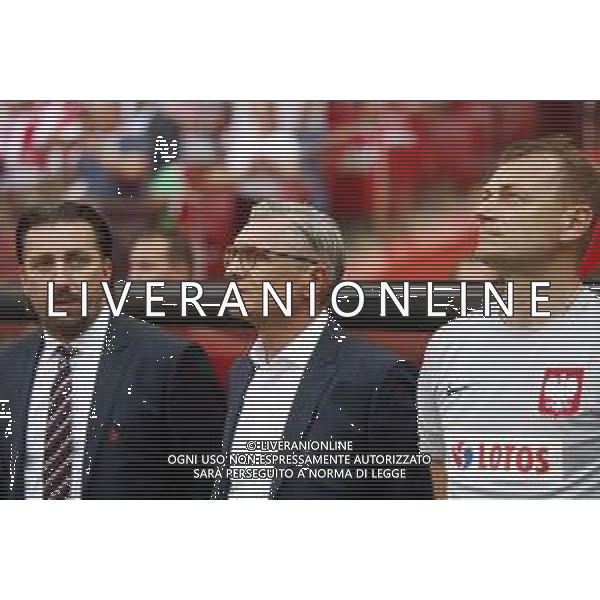 Warszawa , Stadion Narodowy 12.06.2018 Sport , Pilka nozna Reprezentacja , Kadra , mecz towarzyski Polska - Litwa NZ kierownik reprezentacji Tomasz Iwan selekcjoner Polska , head coach Adam Nawalka Bogdan Zajac FOT Michal Nowak / Newspix.pl Warsaw , National Stadium 12.06.2018 Sport , Football National Teams , Friendly game Poland - Lithuania photo by Michal Nowak / Newspix.pl --- Newspix.pl AG ALDO LIVERANI SAS ONLY ITALY